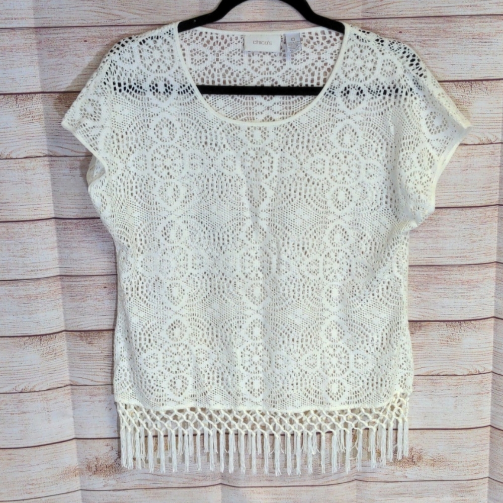 Chicos Crochet Top